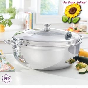 Casuela grande de 20 qt acero inoccidable de princess house con garantia